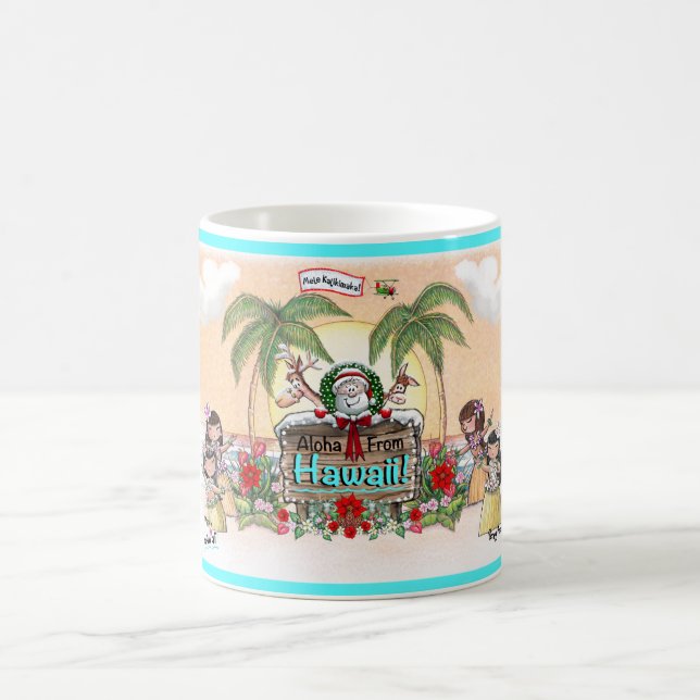 Taza De Café Navidades de Hawái (Centro)