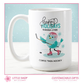 Taza De Café Navidades de Hockey sobre Hielo Personalizados