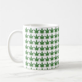 Taza De Café Navidades de hoja de maleza personalizados