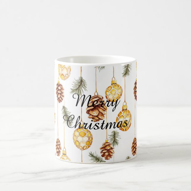 Taza De Café Navidades de Honey Pine Cones (Centro)