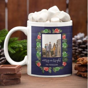 Taza De Café Navidades de hongos singulares rusticos de Woodlan