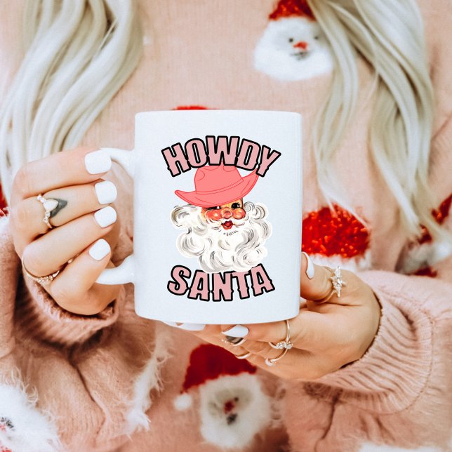 Taza De Café Navidades de Howdy Santa Holiday (Subido por el creador)