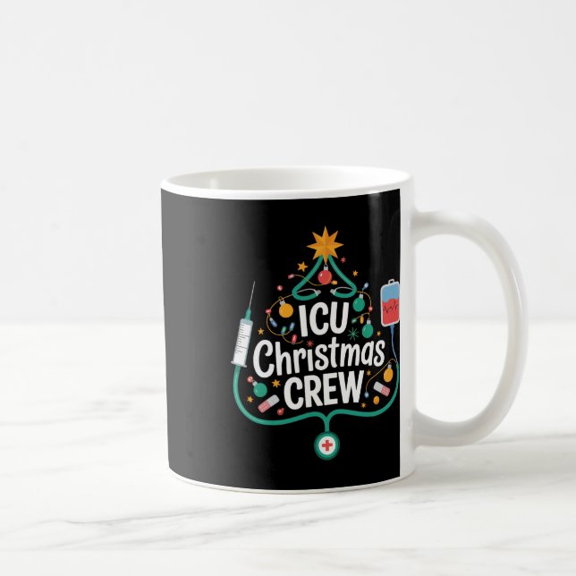 Taza De Café Navidades De Icu Equipo De Enfermeras De Vacacione (Derecha)