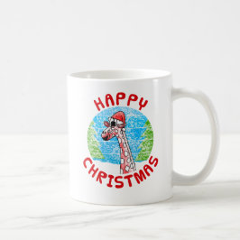 Taza De Café Navidades de jirafa Naturaleza animal