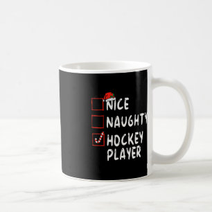 Taza De Café Navidades de jugador de hockey patines de Niza San