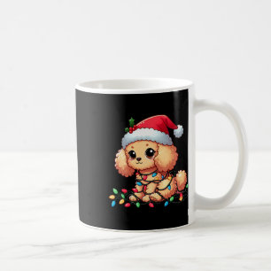 Taza De Café Navidades de juguetes alumbran a perros divertidos