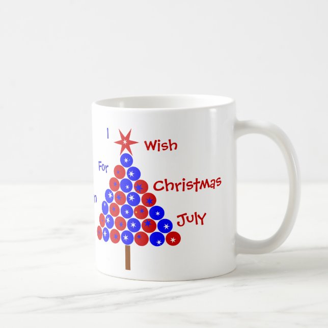 Taza De Café Navidades de julio Mug (Derecha)