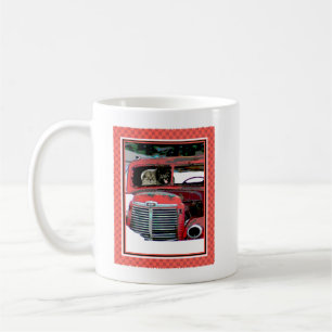 Taza De Café Navidades de Keeshond Viejo Camión Pintando Arte D