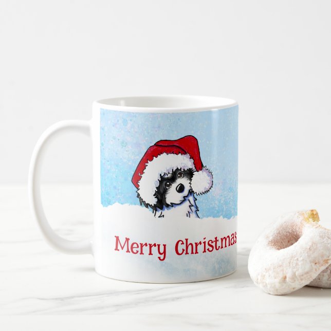 Taza De Café Navidades de KiniArt Havanese (Con donut)