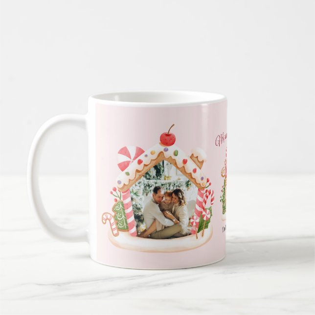 Taza De Café Navidades de la Casa de Gingerbread personalizado (Izquierda)