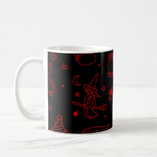 Taza De Café navidades de la epifanía bruja befana negro