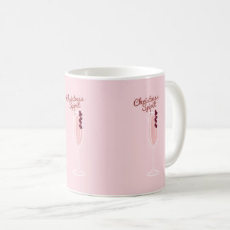 Taza De Café Navidades de la espuma rosa