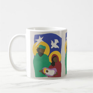 Taza De Café Navidades de la familia sagrada Mug 3 impresiones