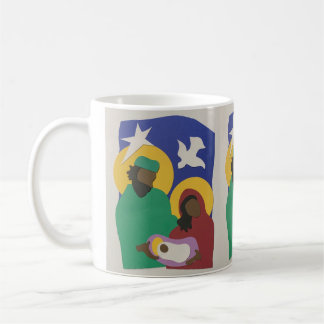 Taza De Café Navidades de la familia sagrada Mug 3 impresiones