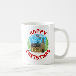 Taza De Café Navidades de la Iglesia Cristiana Tradicional