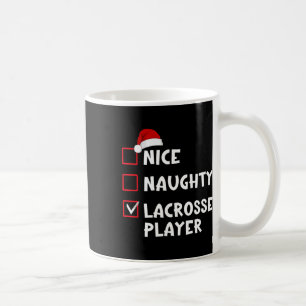 Taza De Café Navidades de la lista de jugadores de Nice Naughty