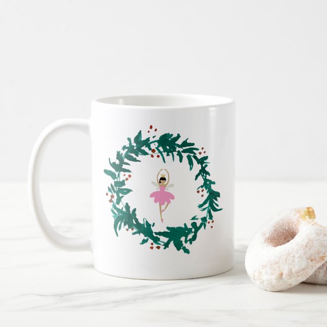 Taza De Café Navidades de la Nieve dejan que los cazadores de l (Con donut)