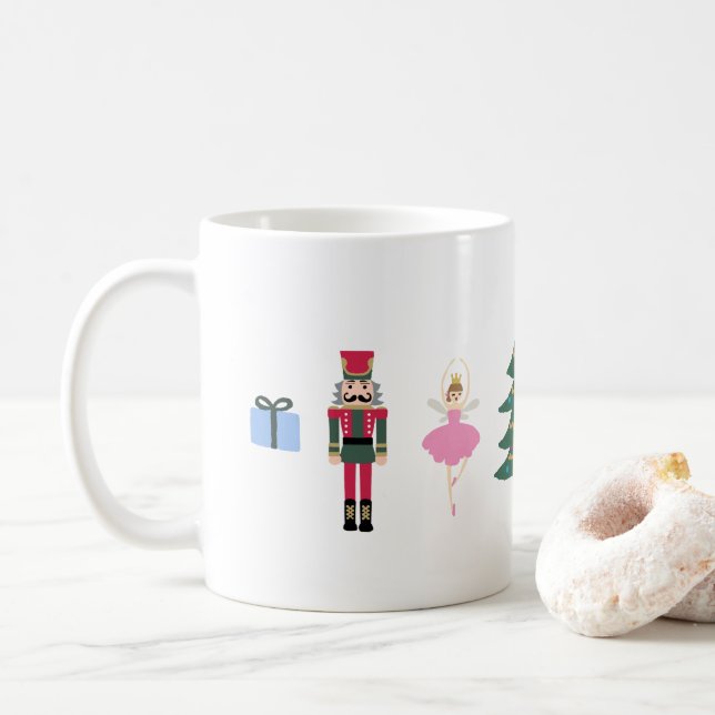 Taza De Café Navidades de la Nieve dejan que los cazadores de l (Con donut)