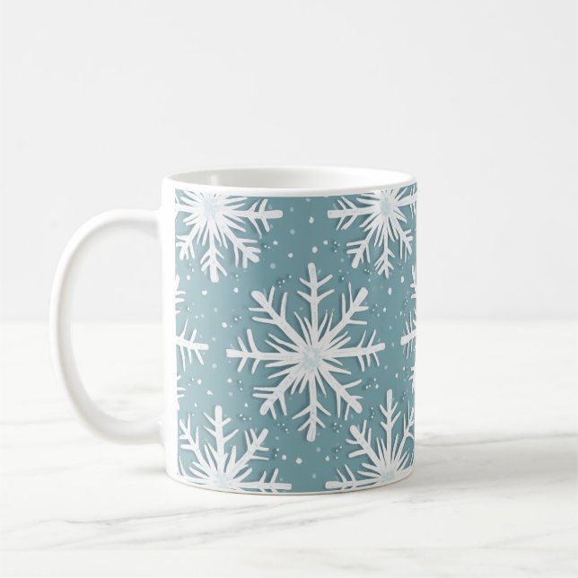 Taza De Café Navidades de la nieve en los lagos (Izquierda)