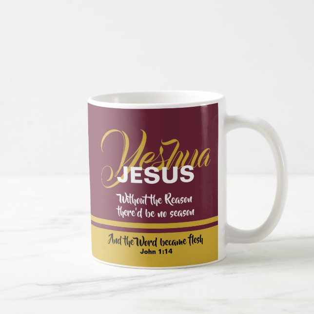 Taza De Café Navidades DE LA TEMPORADA DE JESÚS (Derecha)