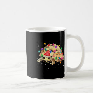 Taza De Café Navidades de la tortuga acuática Santa Sea ilumina