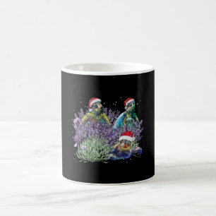 Taza De Café Navidades de la Turtle Lavender Navidades navideño