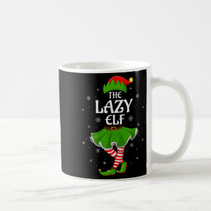 Taza De Café Navidades De Lazy Elf Chicas De Familia Elf Squad 