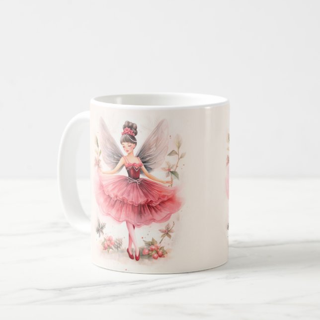 Taza De Café Navidades de leche de ciruela rosa