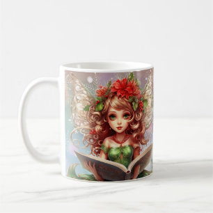 Taza De Café Navidades de lectura de hadas