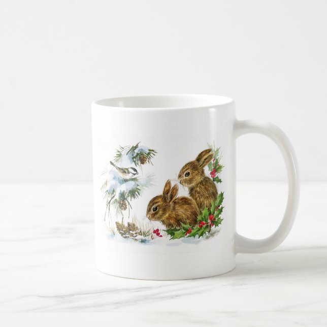 Taza De Café Navidades de Little Bunnies (Derecha)