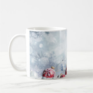 Taza De Café Navidades de los Ornamentos de Invierno