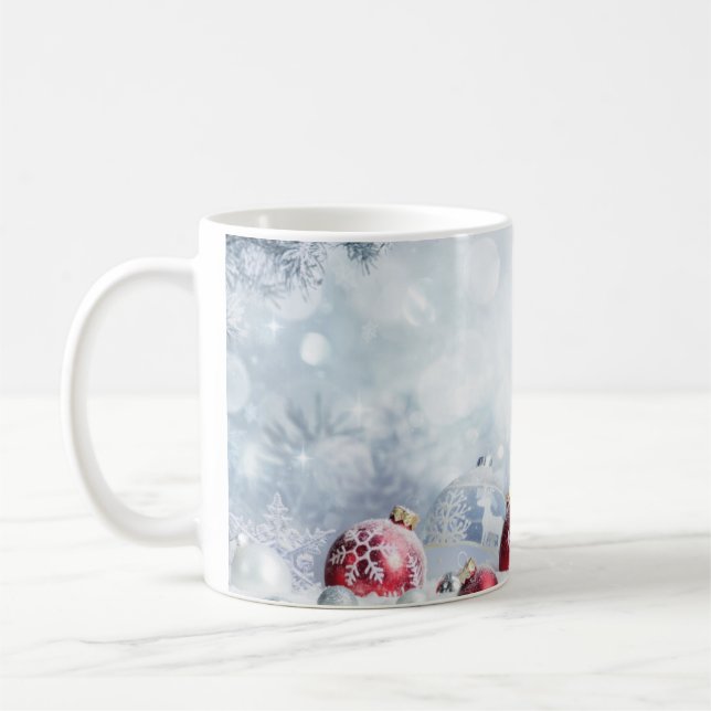 Taza De Café Navidades de los Ornamentos de Invierno (Izquierda)