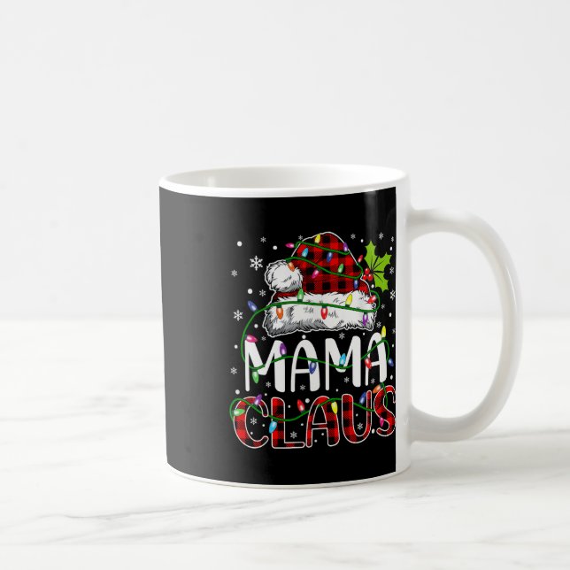 Taza De Café Navidades de Mama Claus iluminan Navidad familiar  (Derecha)