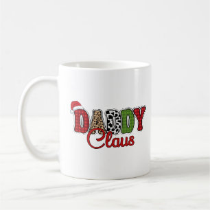 Taza De Café Navidades de Mama Claus Plaid Text Design-50095