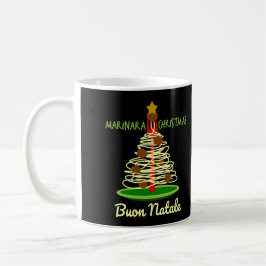 Taza De Café Navidades de Marinara Buon Natale Spaghetti Tree