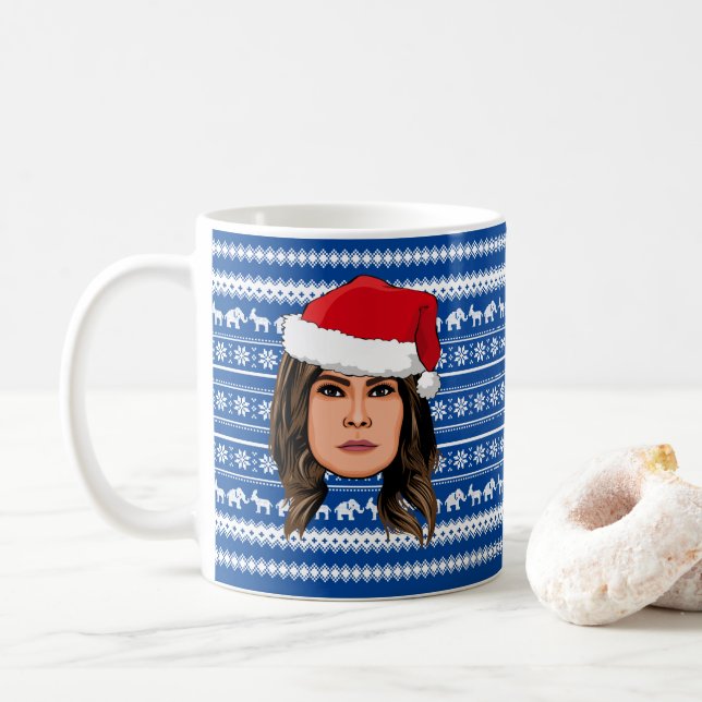 Taza De Café NAVIDADES de MELANIA TRUMP (Con donut)