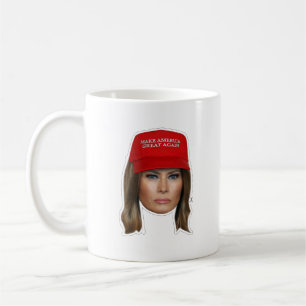 Taza De Café Navidades de Melania Trump MAGA