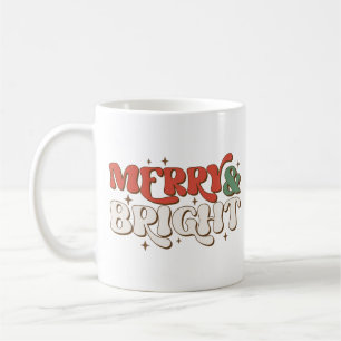 Taza De Café Navidades de Merry & Bright Retro