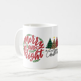 Taza De Café Navidades de Merry y Bright Leopard