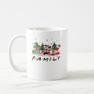 Taza De Café navidades de mickey y amigo de familia