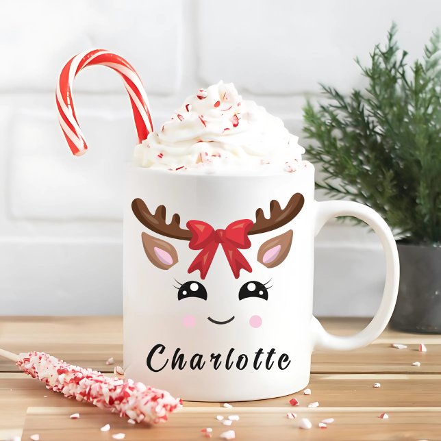 Taza De Café Navidades de moda reno (Subido por el creador)