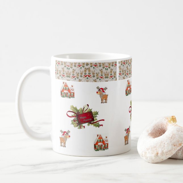 Taza De Café Navidades de música (Con donut)