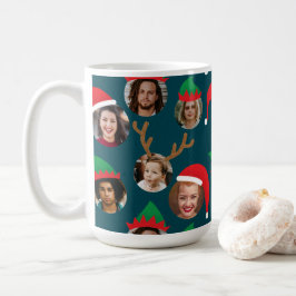 Taza De Café Navidades de Navy Blue Silly Gorra Seis Collages d