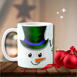 Taza De Café Navidades de Nieve de Cuto Dejen que Nieve