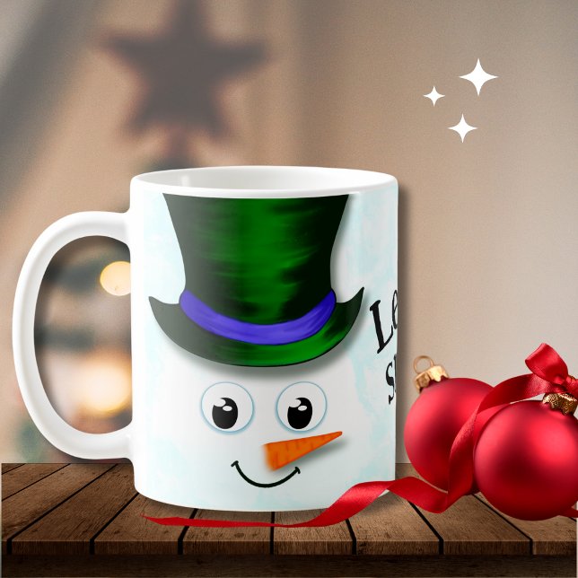 Taza De Café Navidades de Nieve de Cuto Dejen que Nieve (Subido por el creador)