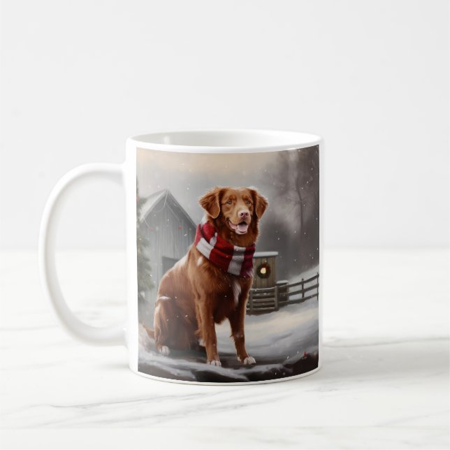 Taza De Café Navidades de nieve de Nueva Escocia engañan a un p (Izquierda)