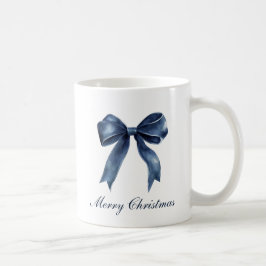 Taza De Café Navidades de nudos azules tradicionales