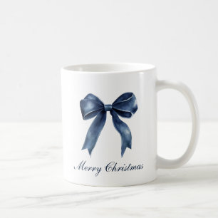 Taza De Café Navidades de nudos azules tradicionales