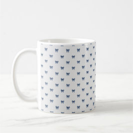 Taza De Café Navidades de nudos azules tradicionales
