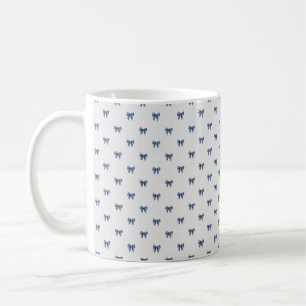 Taza De Café Navidades de nudos azules tradicionales